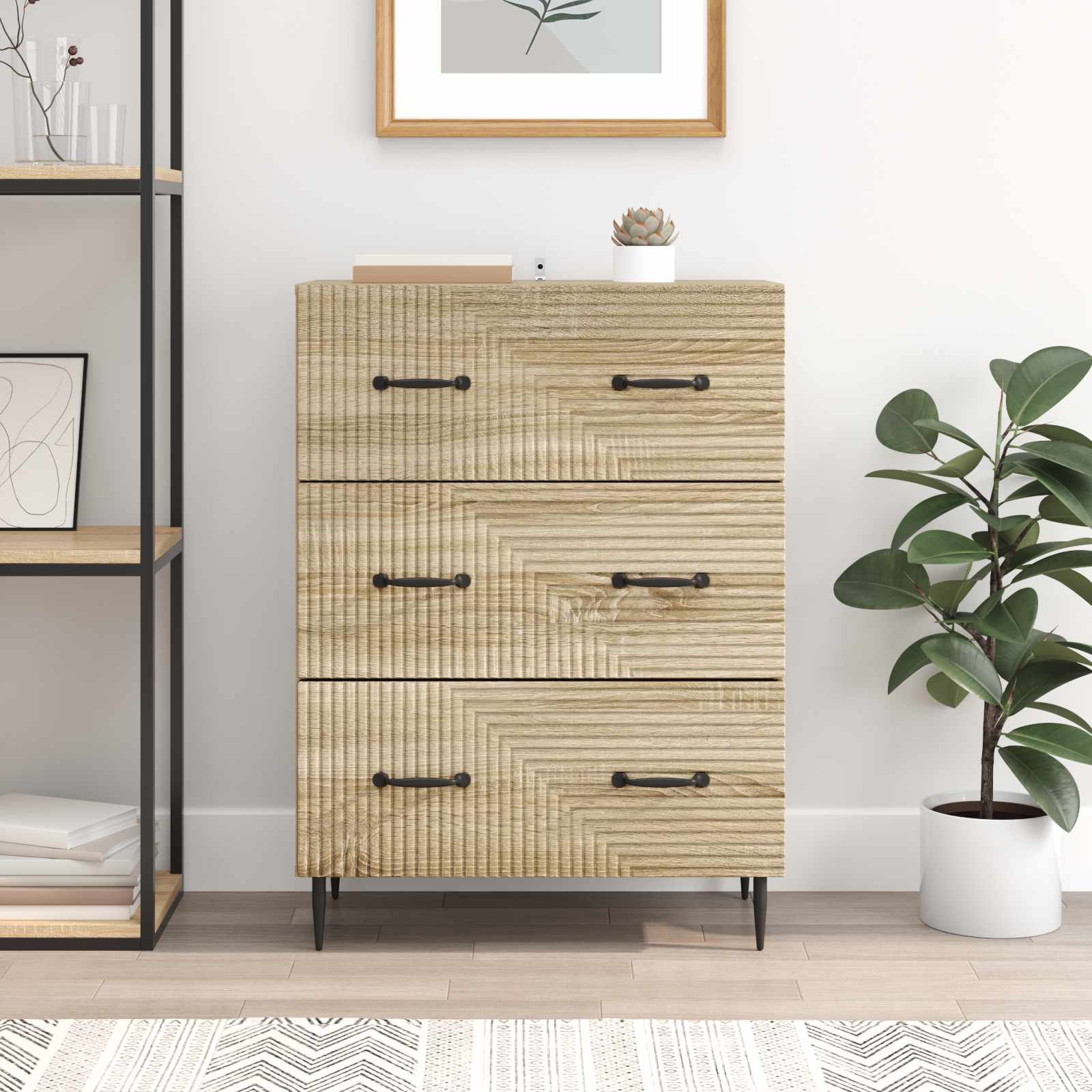 Mobile con Cassetti Rovere Sonoma 66 x 34,5 x 89,5 cm