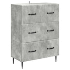 Mobile con Cassetti Grigio Cemento 66 x 34,5 x 89,5 cm