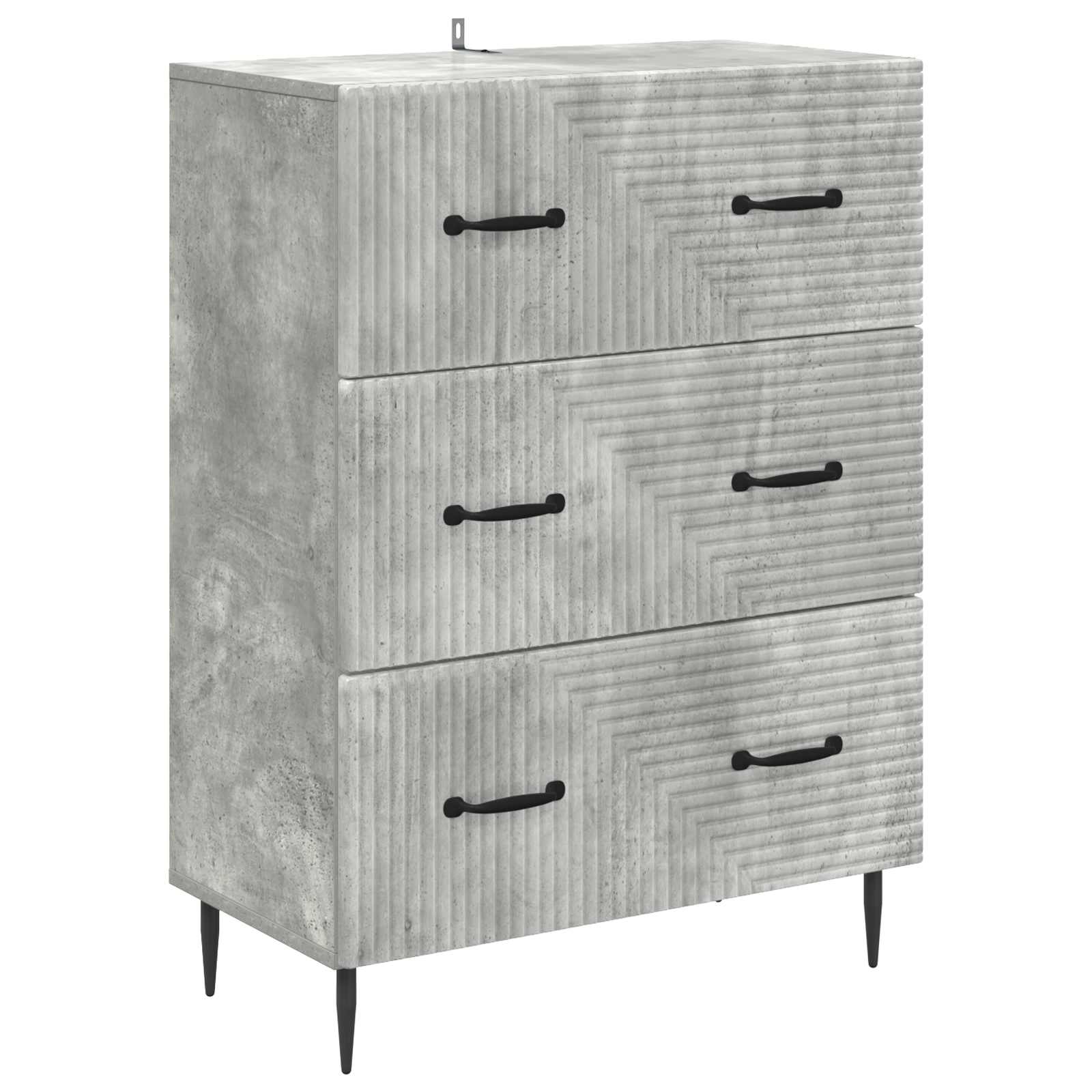 Mobile con Cassetti Grigio Cemento 66 x 34,5 x 89,5 cm