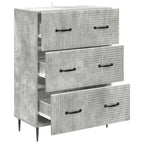 Mobile con Cassetti Grigio Cemento 66 x 34,5 x 89,5 cm