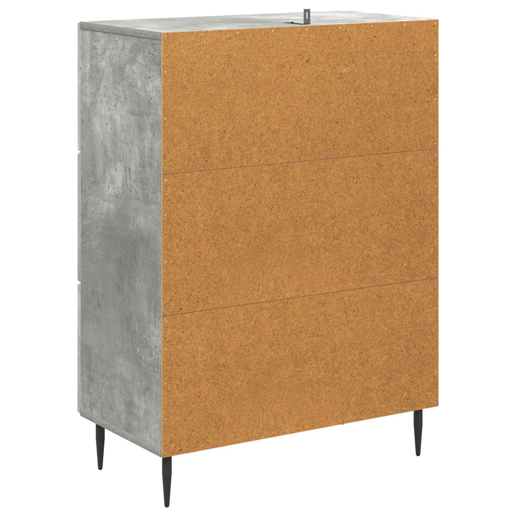 Mobile con Cassetti Grigio Cemento 66 x 34,5 x 89,5 cm