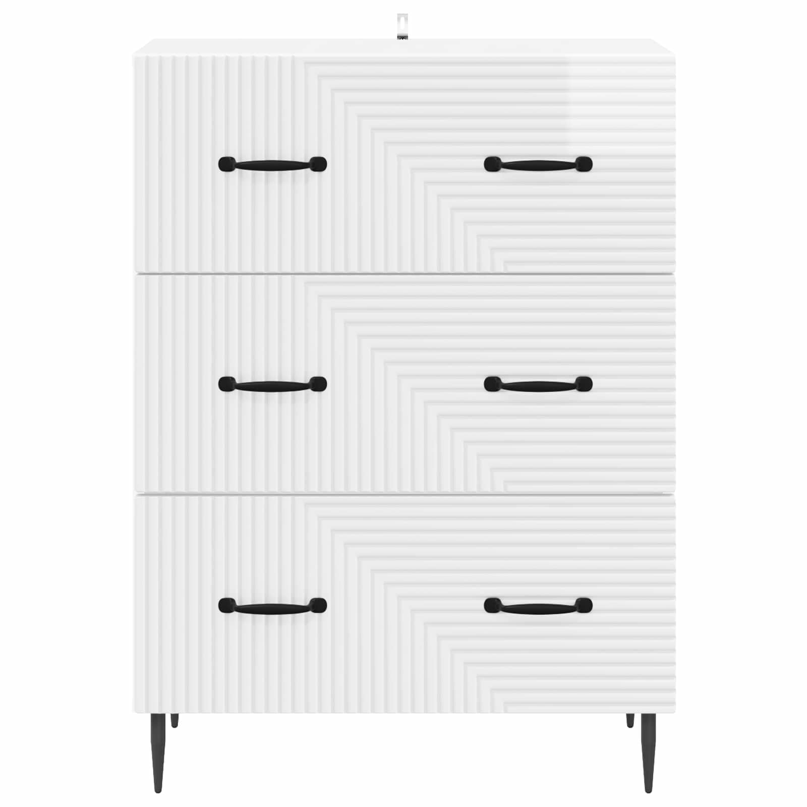 Mobile con Cassetti Bianco Lucido 66 x 34,5 x 89,5 cm