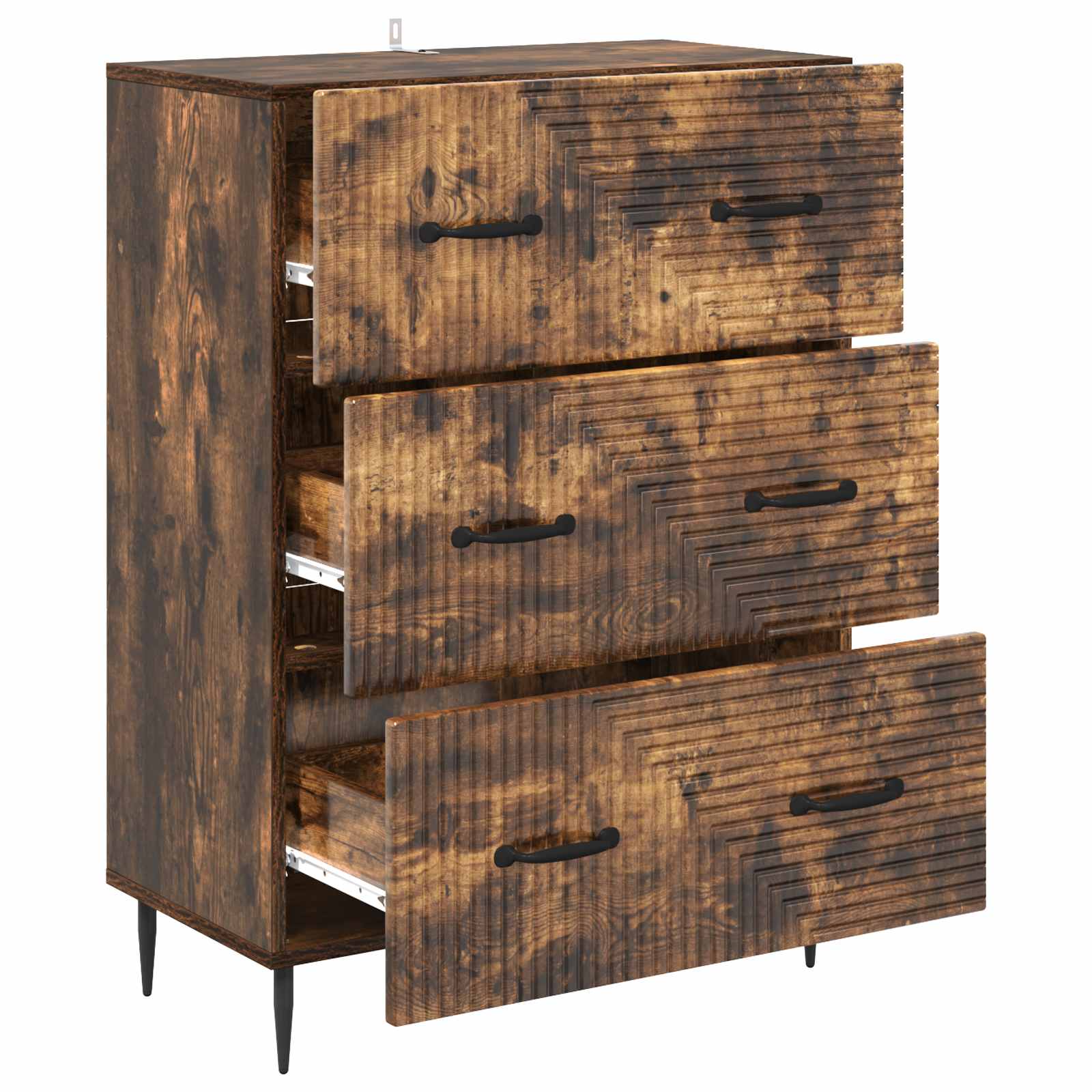 Mobile con Cassetti Rovere Fumo 66 x 34,5 x 89,5 cm