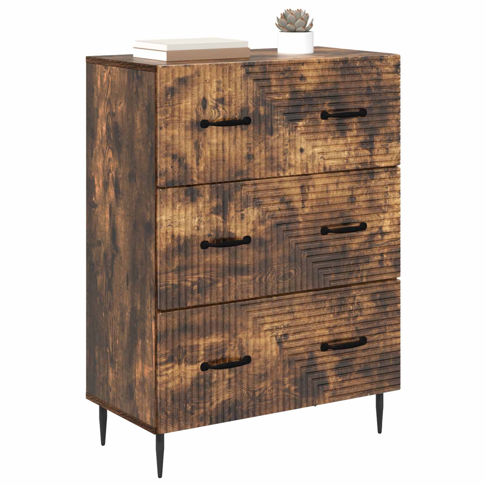 Mobile con Cassetti Rovere Fumo 66 x 34,5 x 89,5 cm