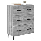 Mobile con Cassetti Sonoma grigio 66 x 34,5 x 89,5 cm