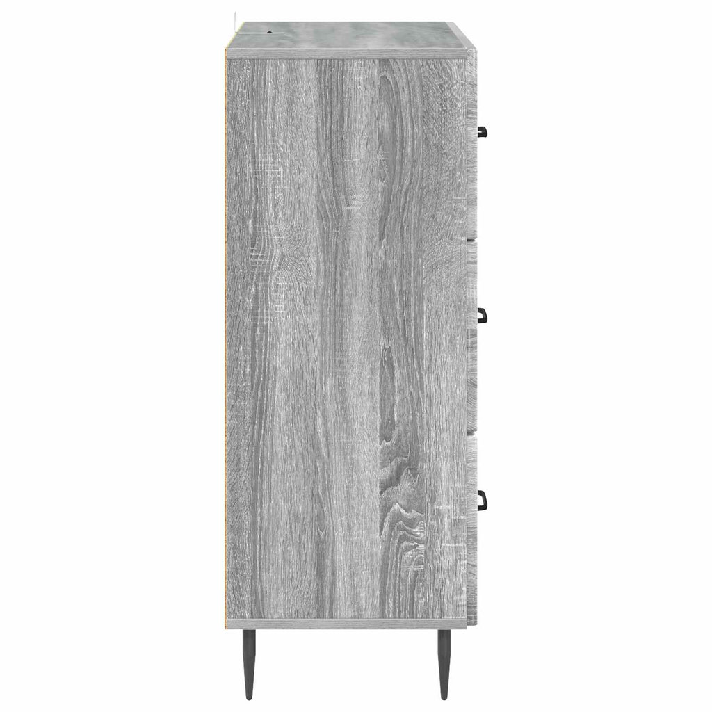 Mobile con Cassetti Sonoma grigio 66 x 34,5 x 89,5 cm