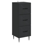 Mobile con Cassetti Nero 33 x 34,5 x 89,5 cm