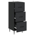 Mobile con Cassetti Nero 33 x 34,5 x 89,5 cm