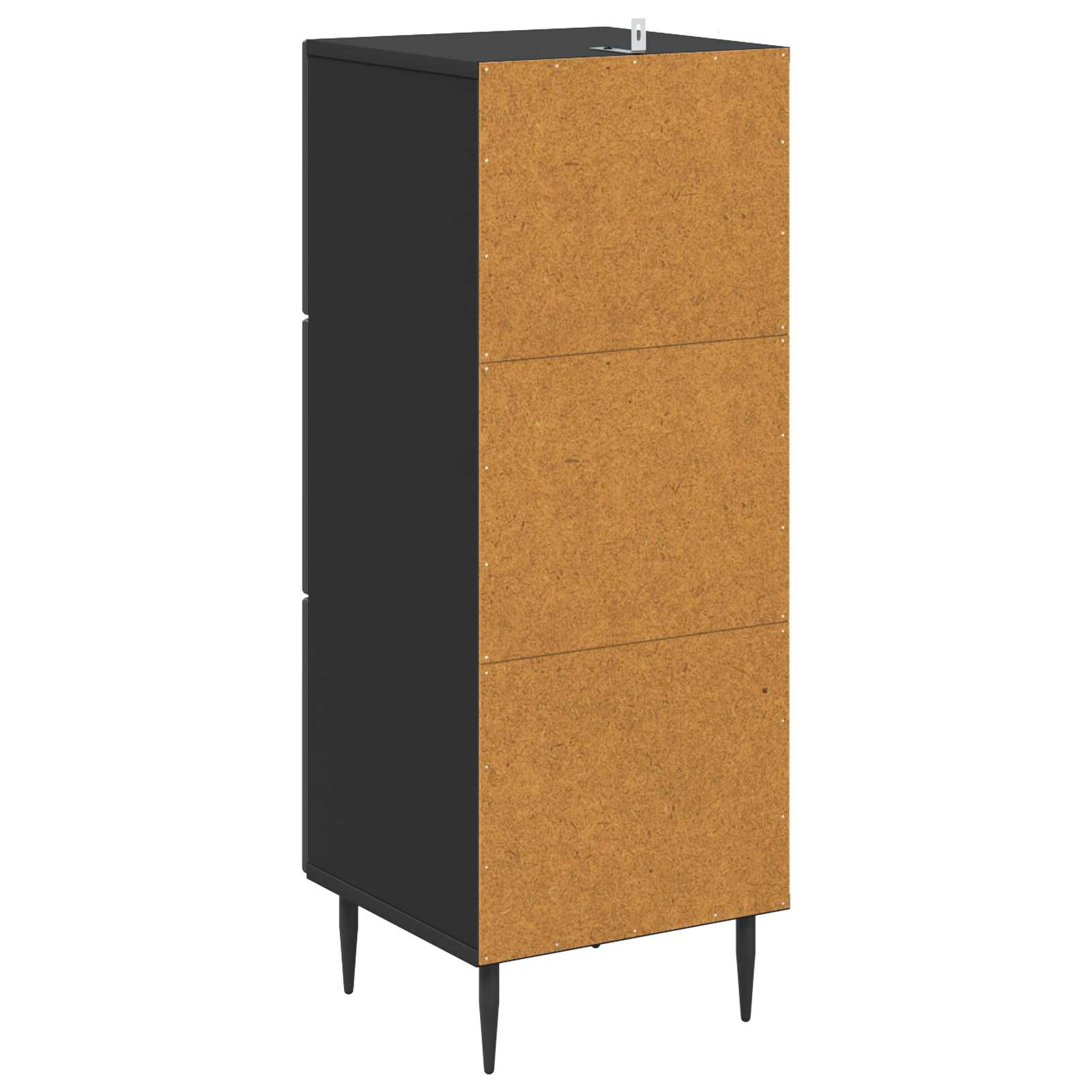 Mobile con Cassetti Nero 33 x 34,5 x 89,5 cm
