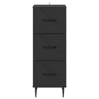 Mobile con Cassetti Nero 33 x 34,5 x 89,5 cm