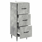 Mobile con Cassetti Grigio Cemento 33 x 34,5 x 89,5 cm