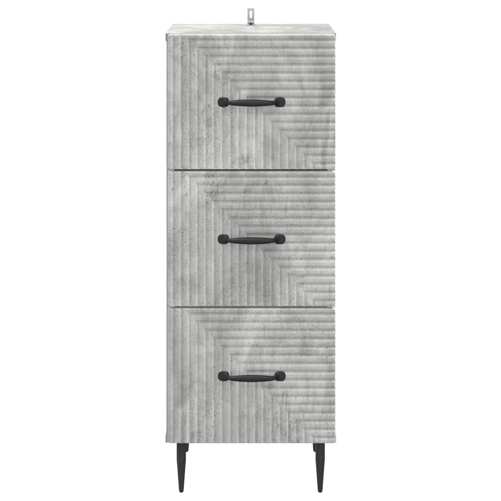 Mobile con Cassetti Grigio Cemento 33 x 34,5 x 89,5 cm