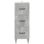 Mobile con Cassetti Grigio Cemento 33 x 34,5 x 89,5 cm