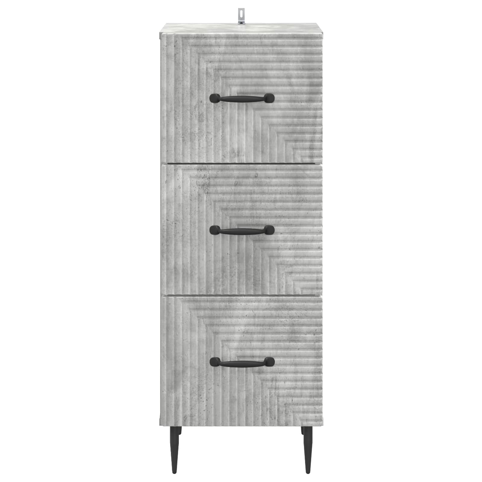 Mobile con Cassetti Grigio Cemento 33 x 34,5 x 89,5 cm