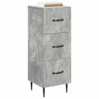 Mobile con Cassetti Grigio Cemento 33 x 34,5 x 89,5 cm