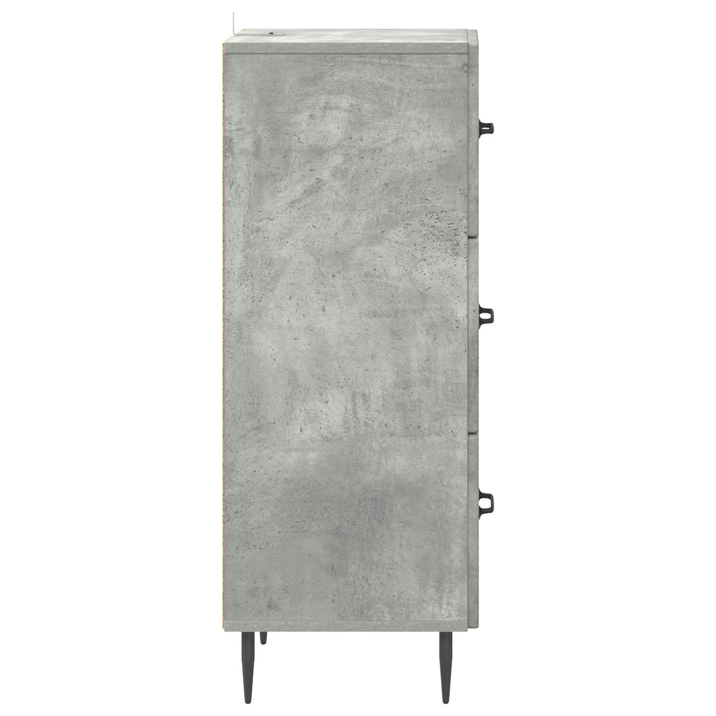 Mobile con Cassetti Grigio Cemento 33 x 34,5 x 89,5 cm