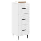 Mobile con Cassetti Bianco Lucido 33 x 34,5 x 89,5 cm