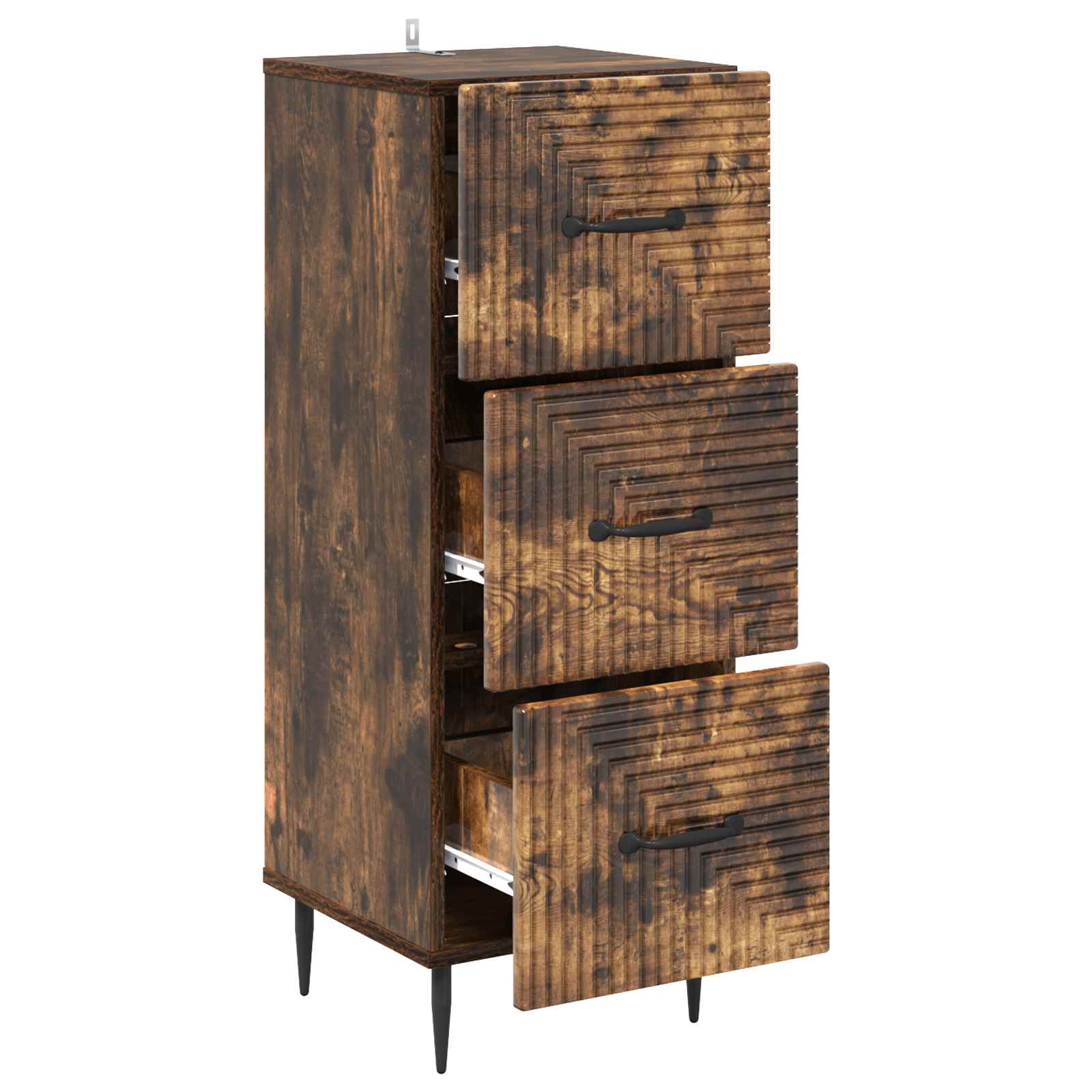 Mobile con Cassetti Rovere Fumo 33 x 34,5 x 89,5 cm