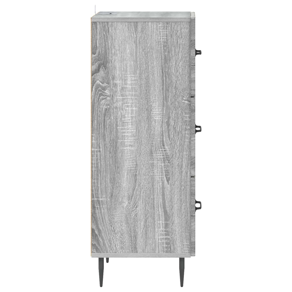 Mobile con Cassetti Grigio Sonoma 33 x 34,5 x 89,5 cm
