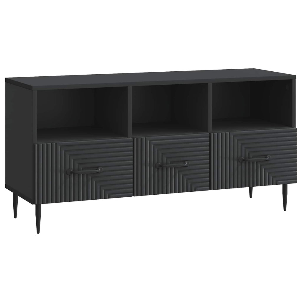 Mobile TV Nero 102 x 34,5 x 50 cm Legno ingegnerizzato