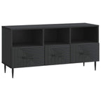 Mobile TV Nero 102 x 34,5 x 50 cm Legno ingegnerizzato