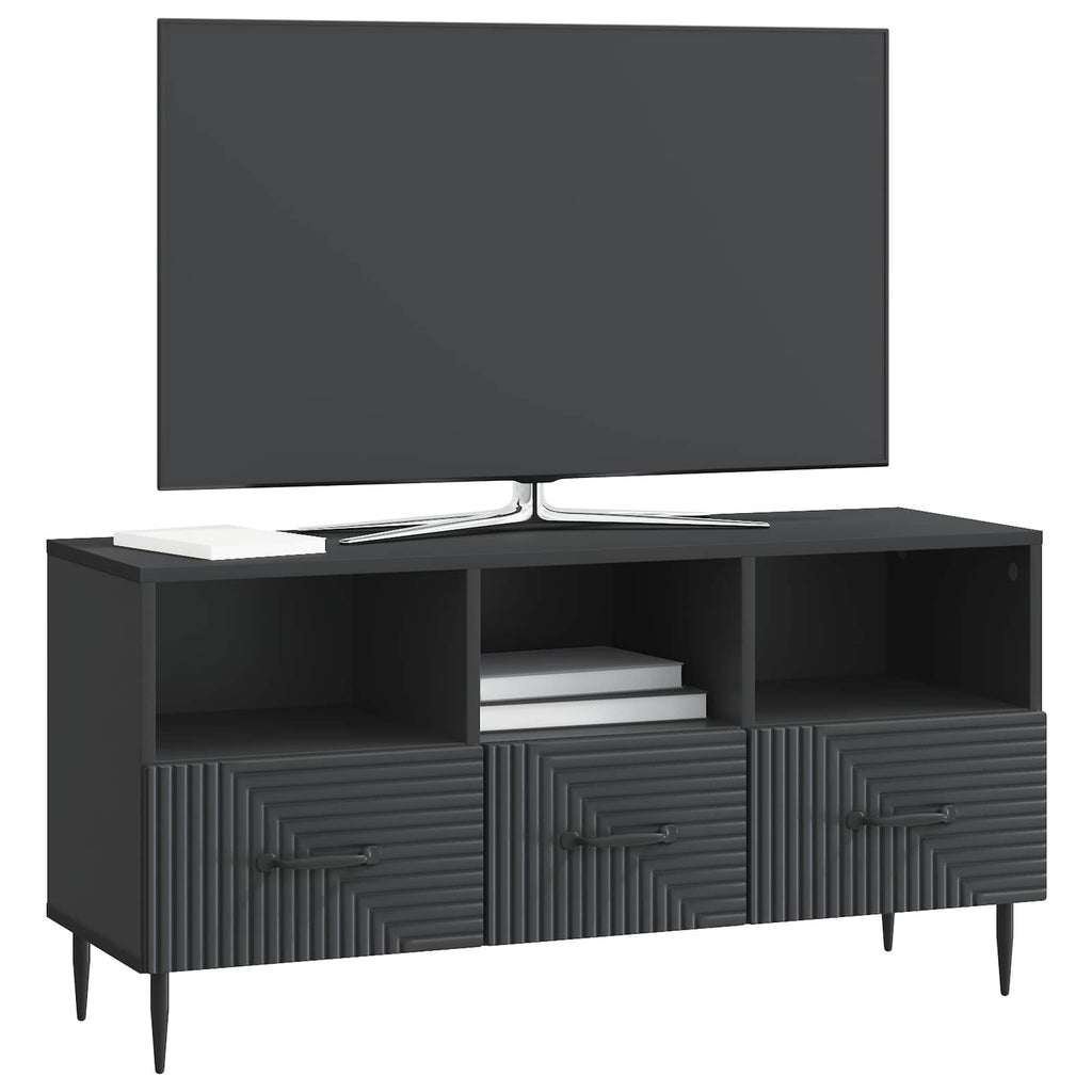 Mobile TV Nero 102 x 34,5 x 50 cm Legno ingegnerizzato