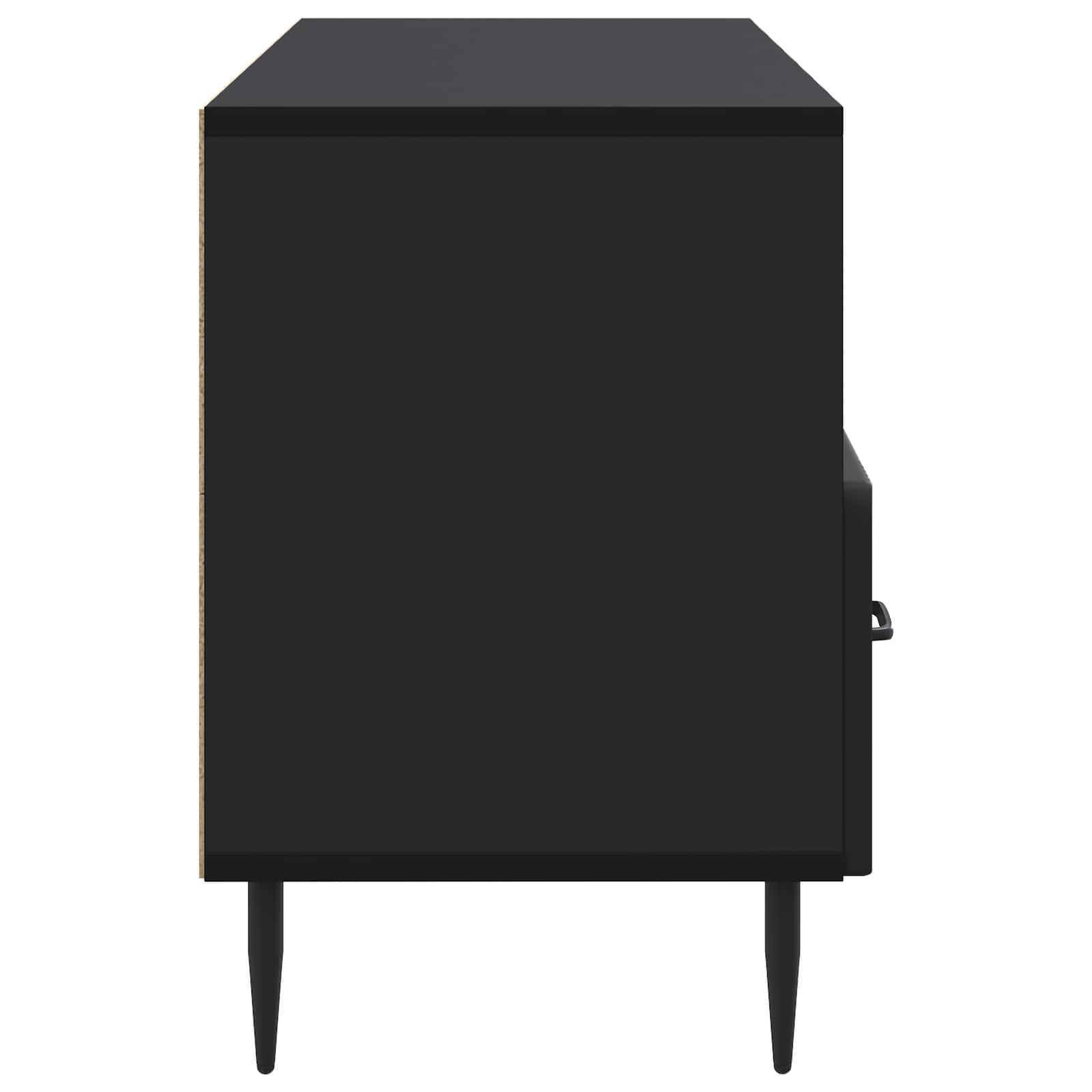 Mobile TV Nero 102 x 34,5 x 50 cm Legno ingegnerizzato