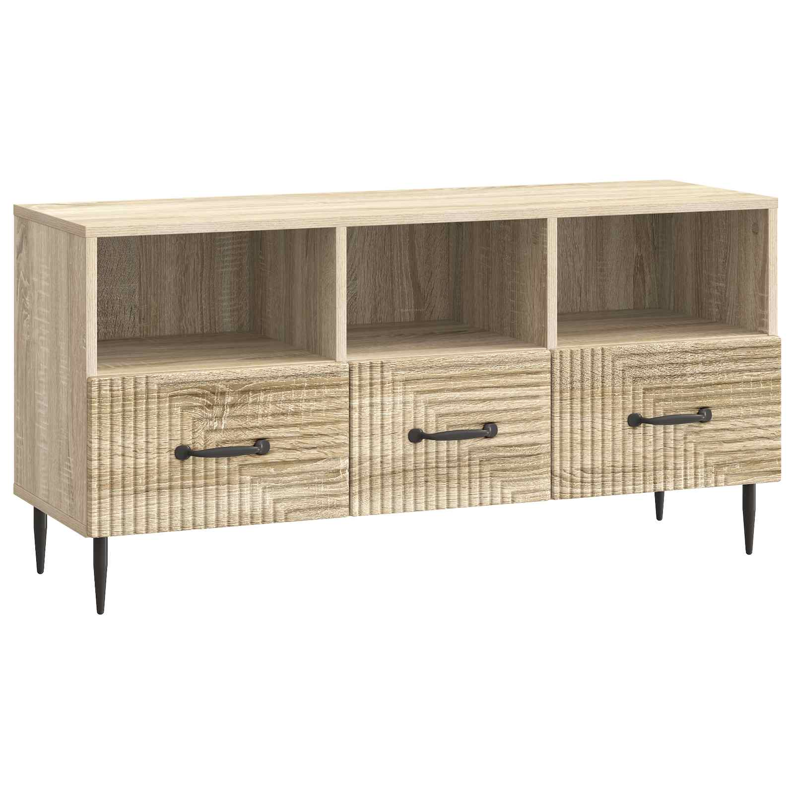 Mobile TV Rovere Sonoma 102 x 34,5 x 50 cm Legno ingegnerizzato