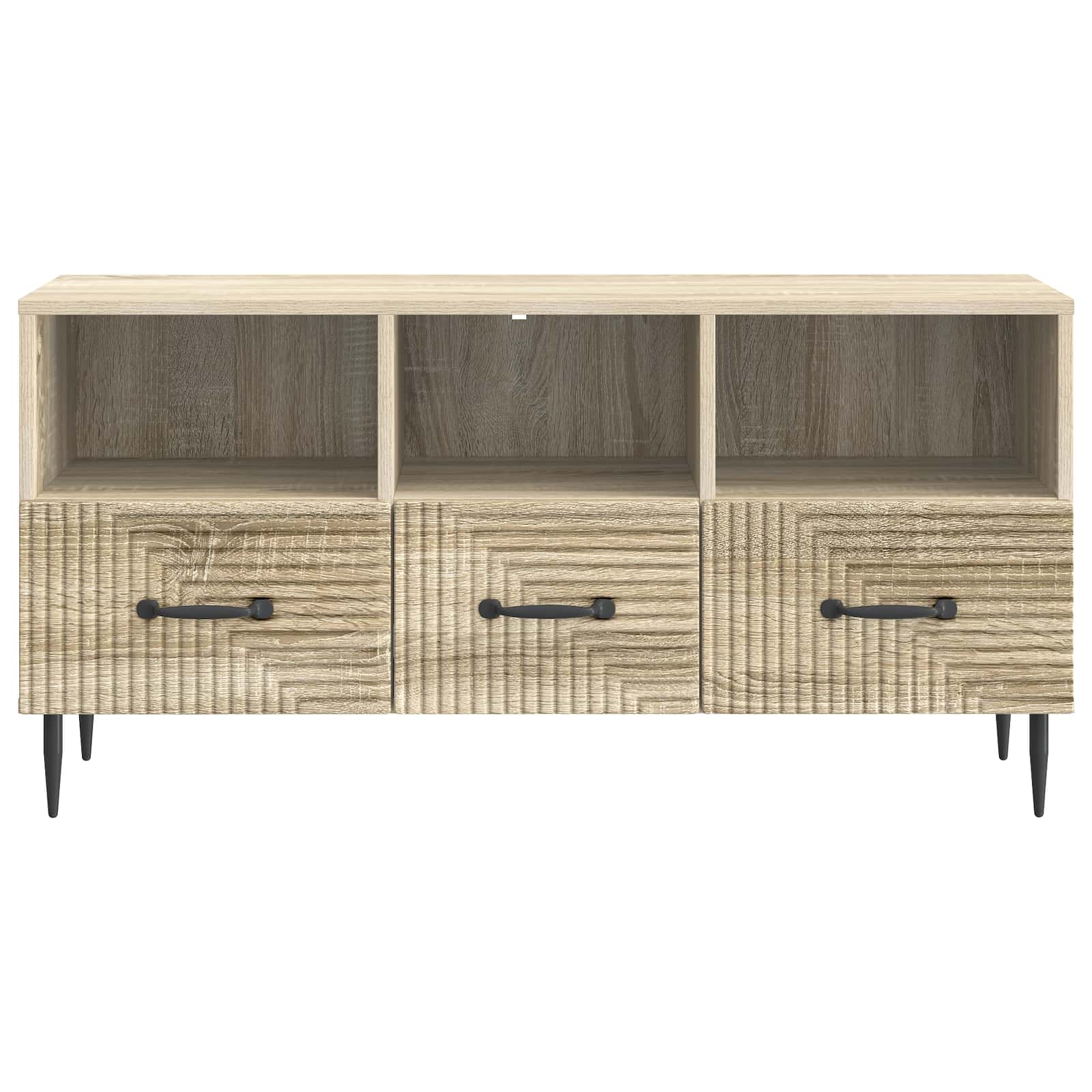 Mobile TV Rovere Sonoma 102 x 34,5 x 50 cm Legno ingegnerizzato