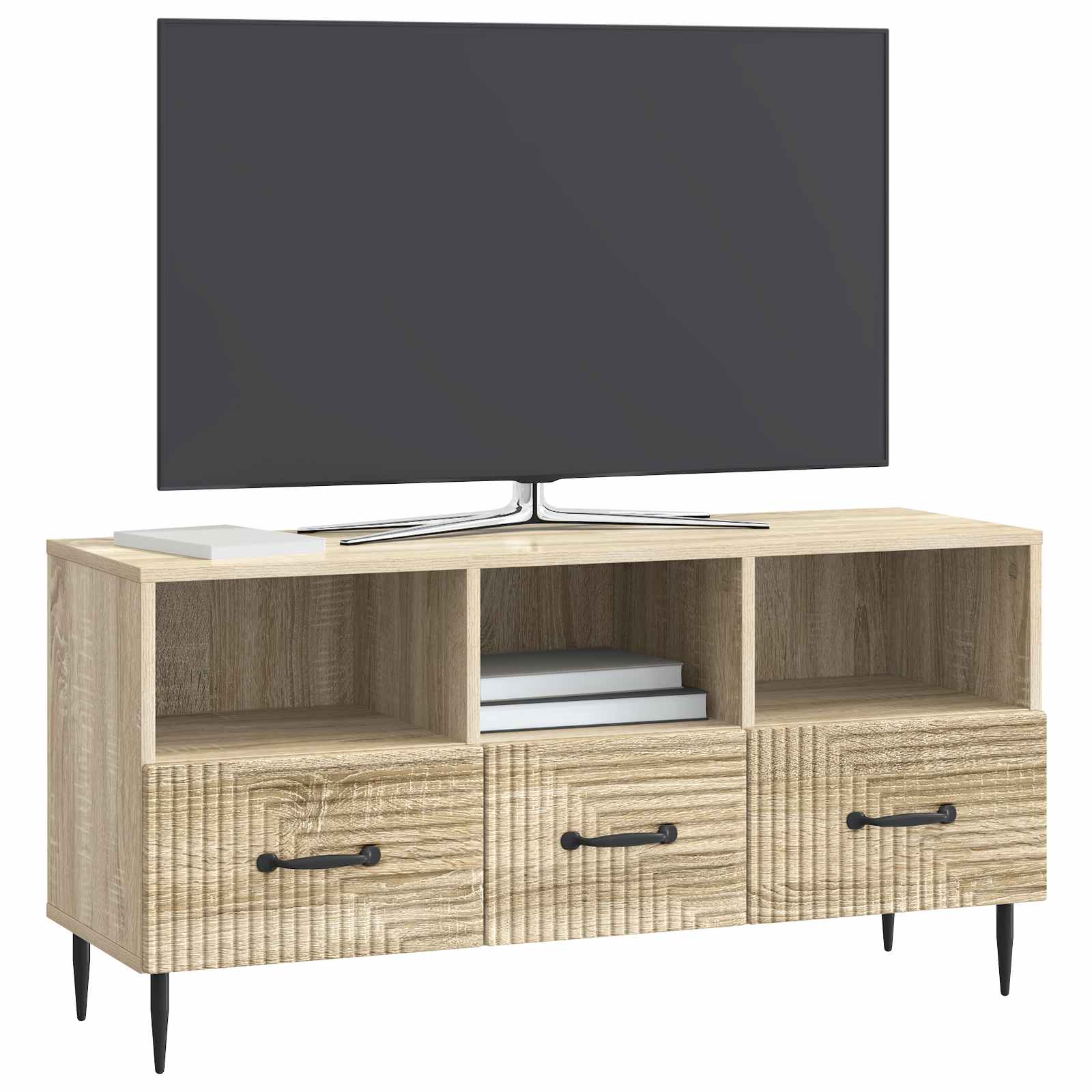 Mobile TV Rovere Sonoma 102 x 34,5 x 50 cm Legno ingegnerizzato
