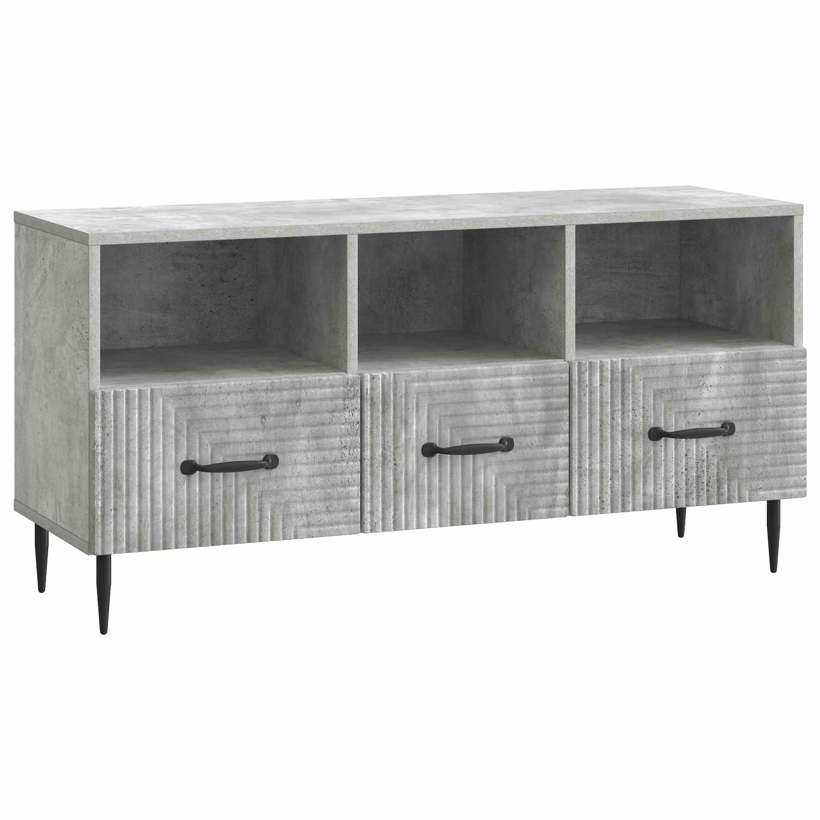 Mobile TV con cassetto Grigio Cemento 102 x 34,5 x 50 cm