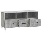 Mobile TV con cassetto Grigio Cemento 102 x 34,5 x 50 cm