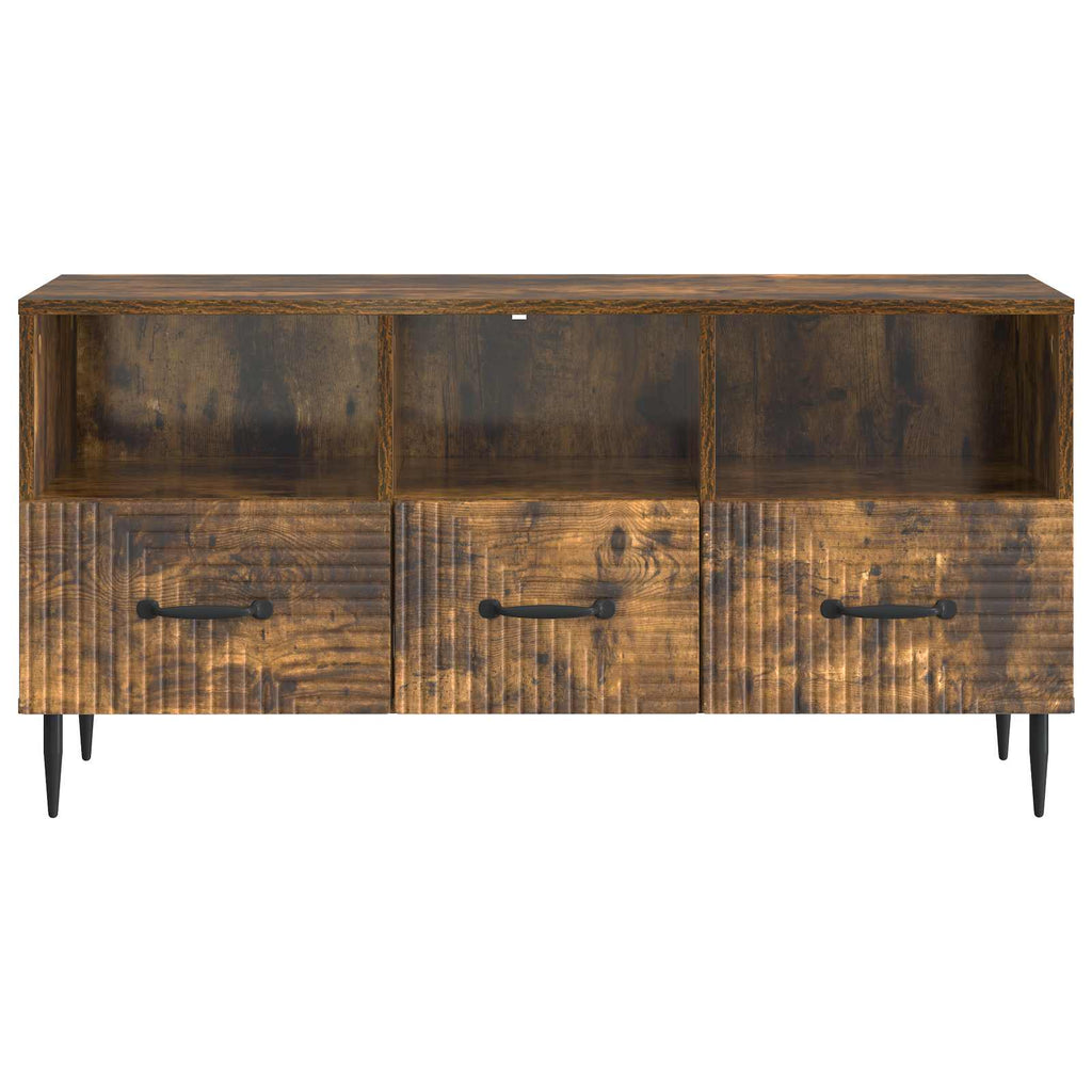 Mobile TV Rovere Fumo 102 x 34,5 x 50 cm Legno ingegnerizzato