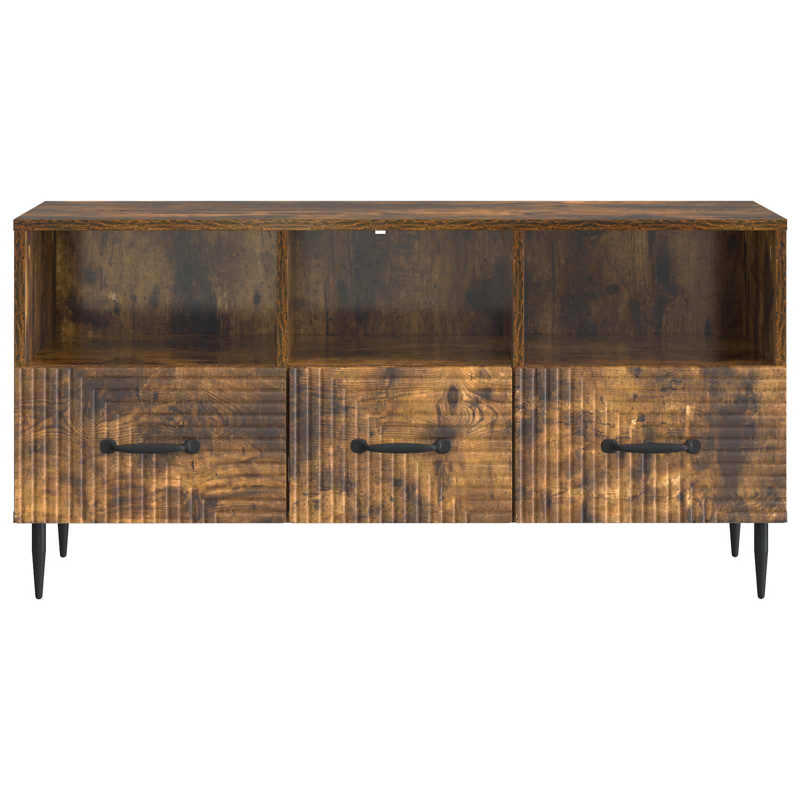 Mobile TV Rovere Fumo 102 x 34,5 x 50 cm Legno ingegnerizzato