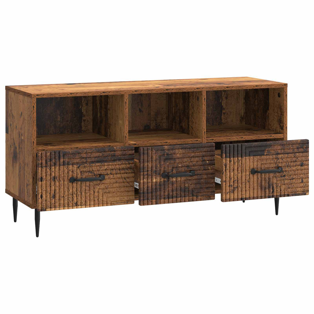 Mobile TV Legno antico 102 x 34,5 x 50 cm Legno ingegnerizzato