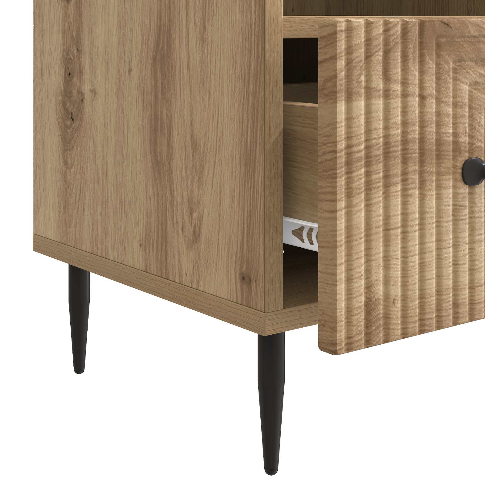Mobile TV con cassetto Rovere Artigianale 102 x 34,5 x 50 cm
