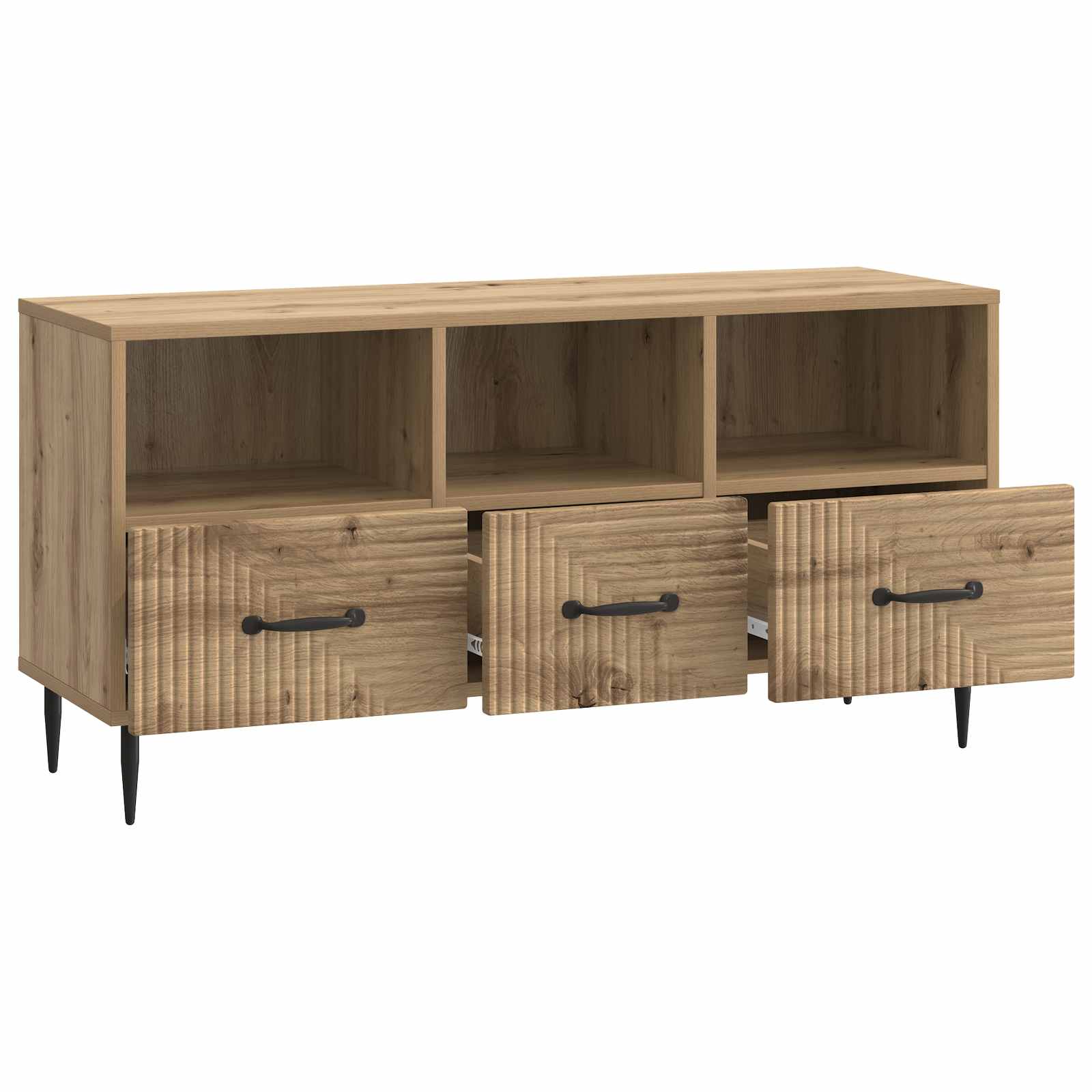 Mobile TV con cassetto Rovere Artigianale 102 x 34,5 x 50 cm