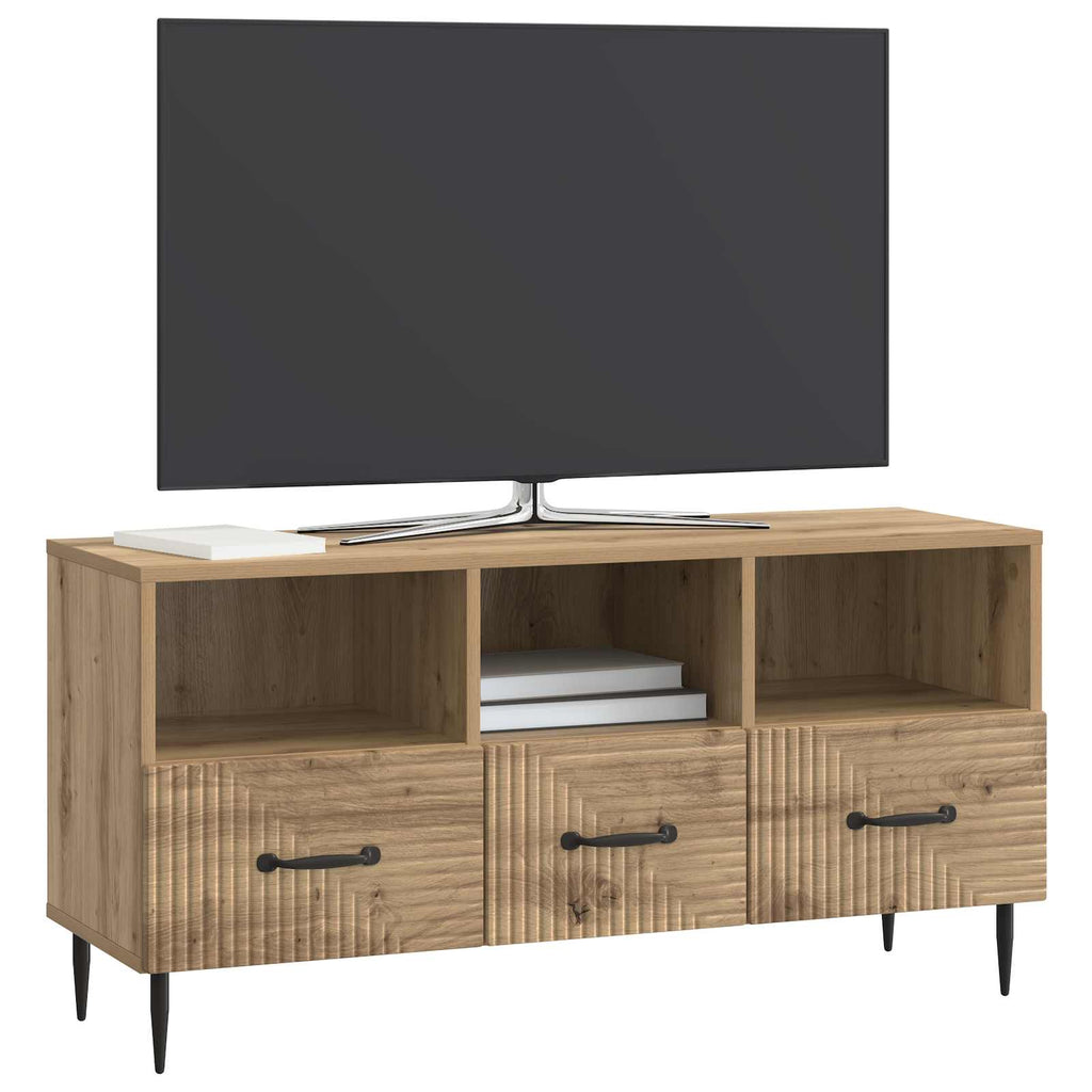 Mobile TV con cassetto Rovere Artigianale 102 x 34,5 x 50 cm