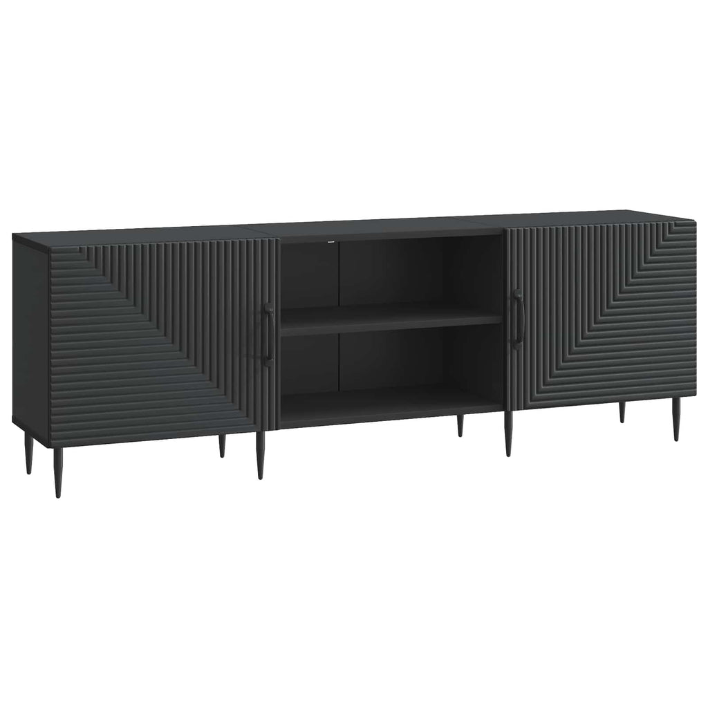 Mobile TV Nero 150 x 31 x 50 cm Legno ingegnerizzato