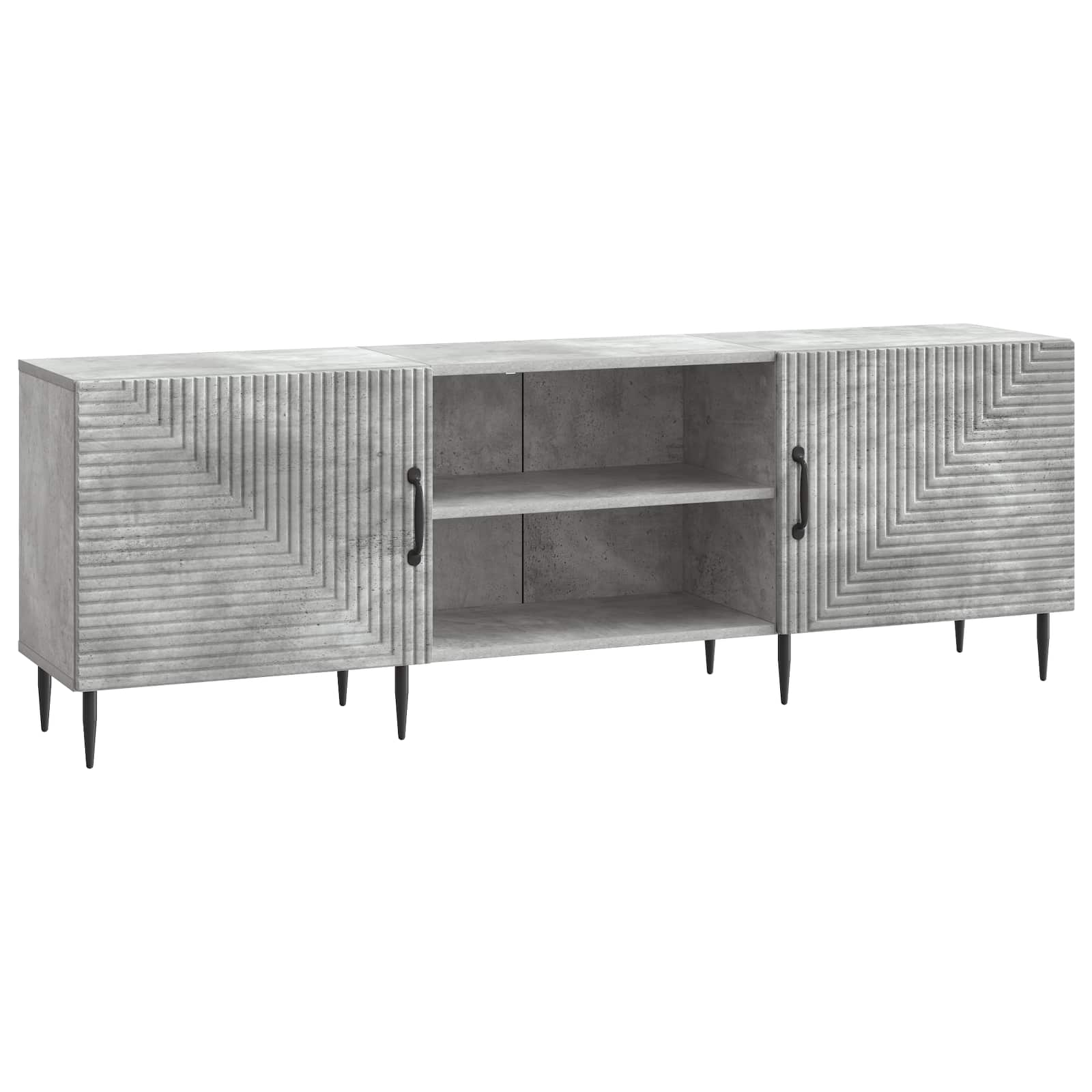Mobile TV Grigio Cemento 150 x 31 x 50 cm Legno ingegnerizzato