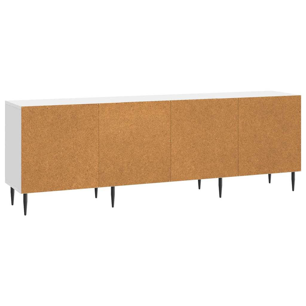 Mobile TV Bianco Lucido 150 x 31 x 50 cm Legno ingegnerizzato