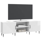 Mobile TV Bianco Lucido 150 x 31 x 50 cm Legno ingegnerizzato