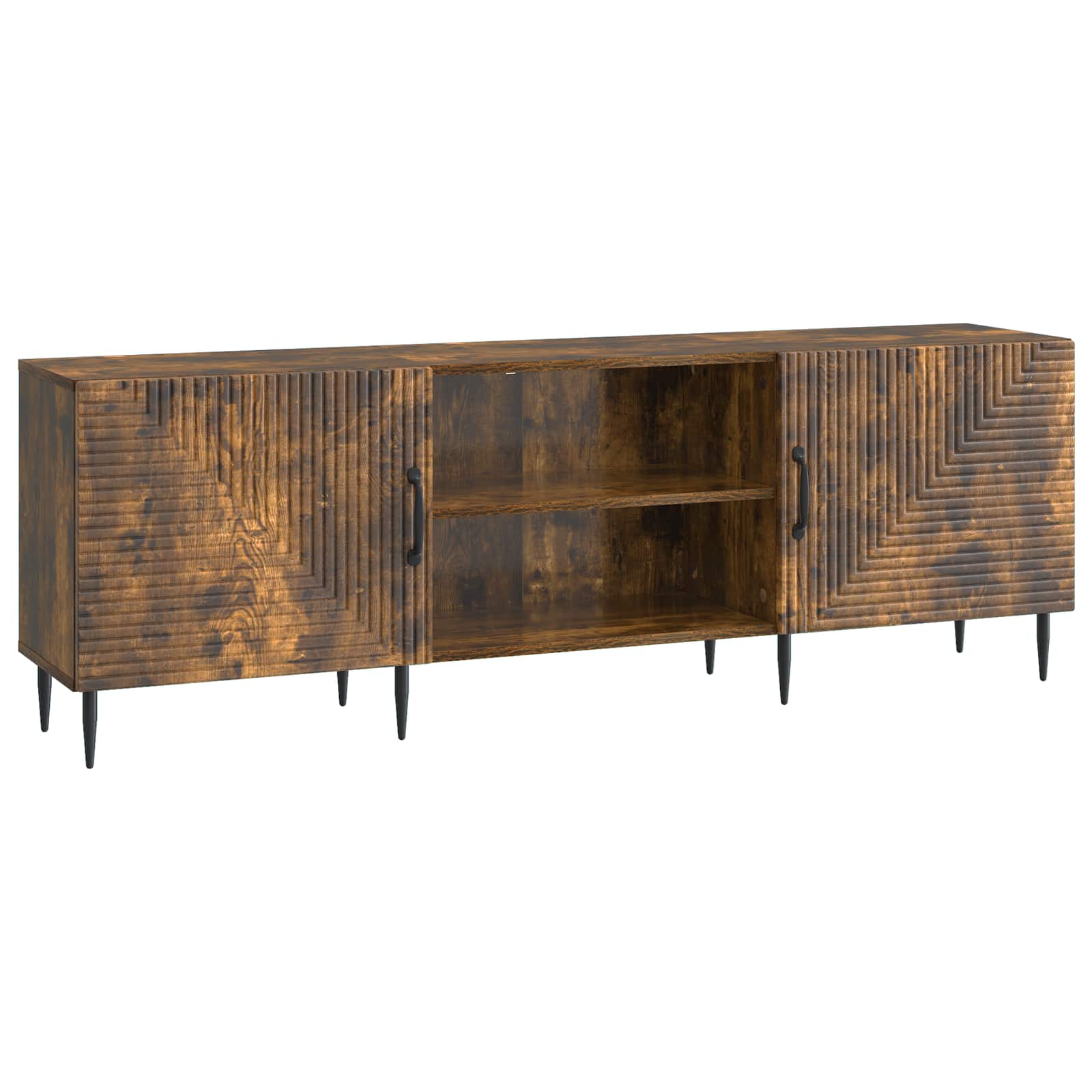 Mobile TV Rovere Fumo 150 x 31 x 50 cm Legno ingegnerizzato