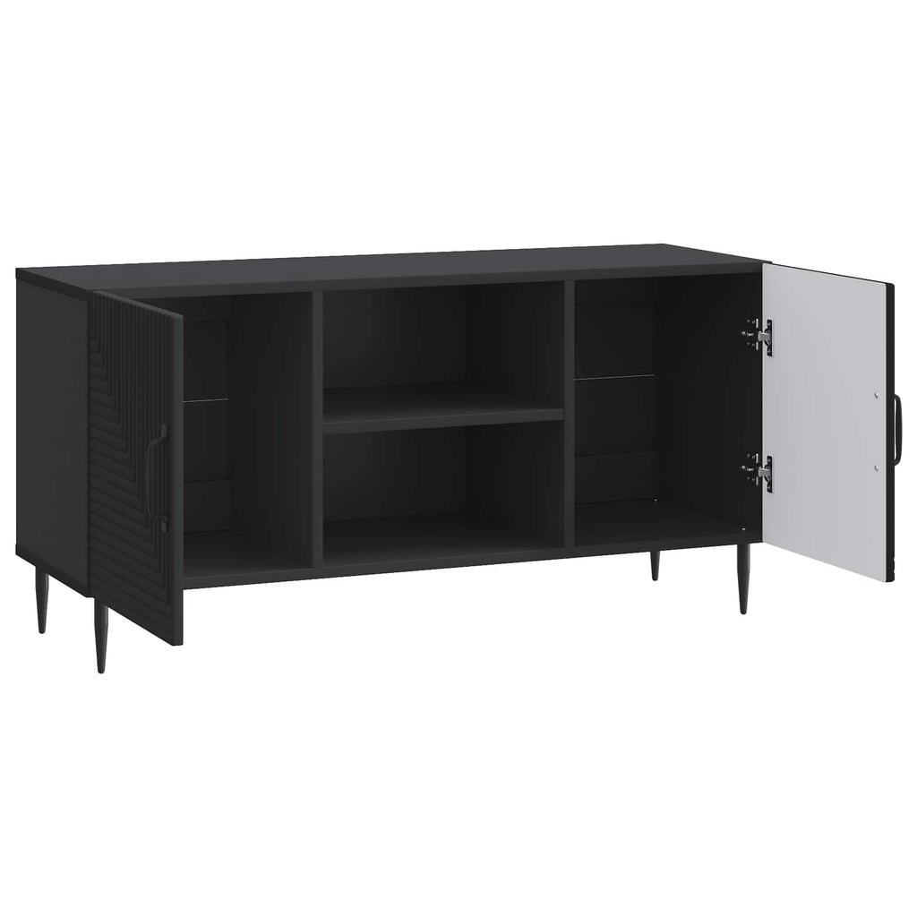 Mobile TV Nero 102 x 34,5 x 50 cm Legno ingegnerizzato