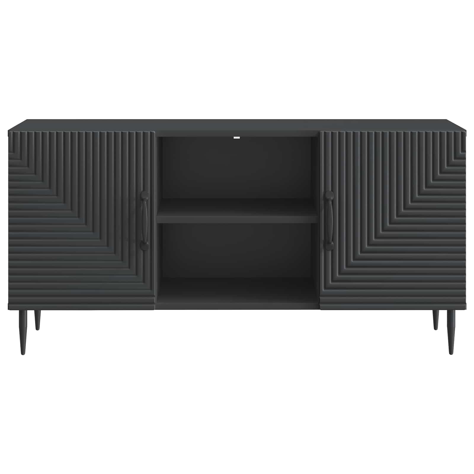 Mobile TV Nero 102 x 34,5 x 50 cm Legno ingegnerizzato