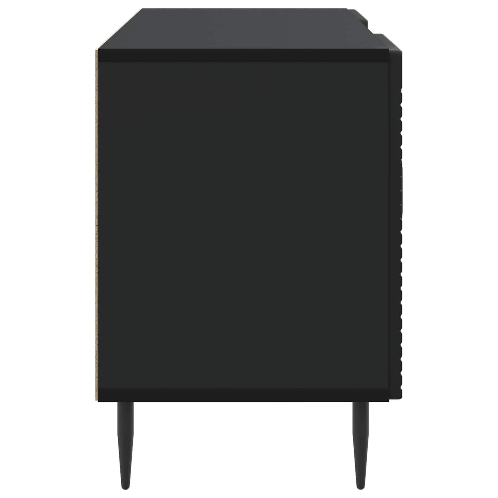 Mobile TV Nero 102 x 34,5 x 50 cm Legno ingegnerizzato
