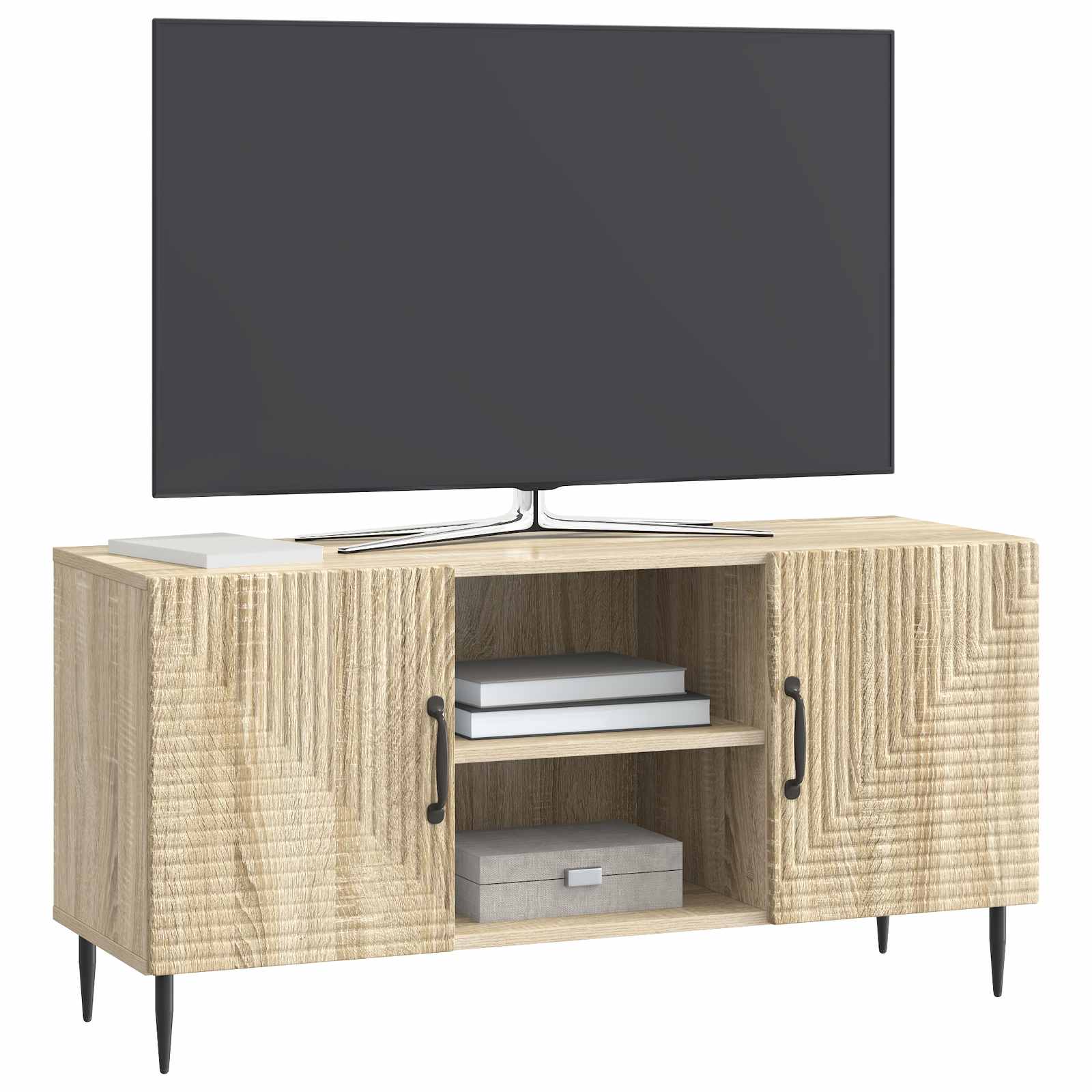 Mobile TV Rovere Sonoma 102 x 34,5 x 50 cm Legno ingegnerizzato