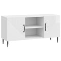 Mobile TV Bianco Lucido 102 x 34,5 x 50 cm Legno ingegnerizzato
