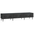 Mobile TV Nero 147 x 34,5 x 30 cm Legno ingegnerizzato