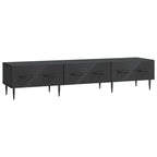 Mobile TV Nero 147 x 34,5 x 30 cm Legno ingegnerizzato